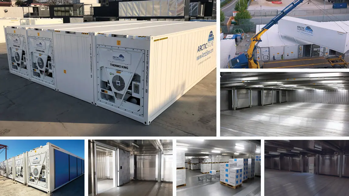 40 pés Arctic SuperStore – Salas Frias Modulares para Aluguel no Brasil