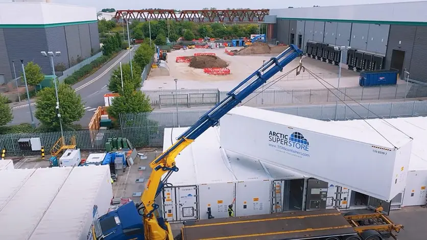 Armazenamento a frio modular Arctic SuperStore - Contêineres refrigerados para locação