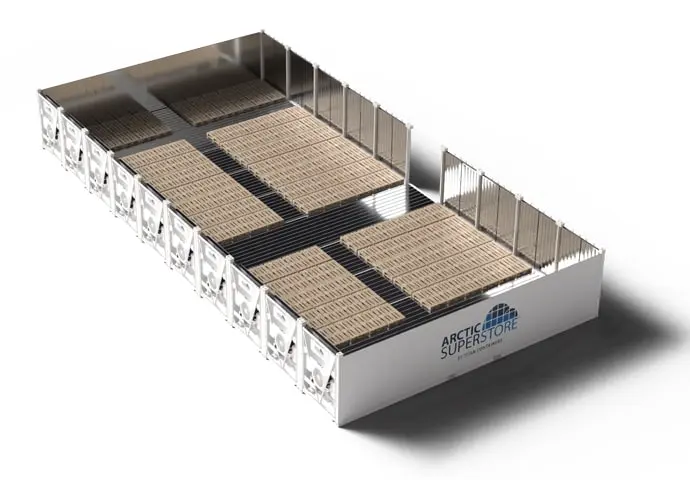 Arctic SuperStore adaptado com 10 compartimentos