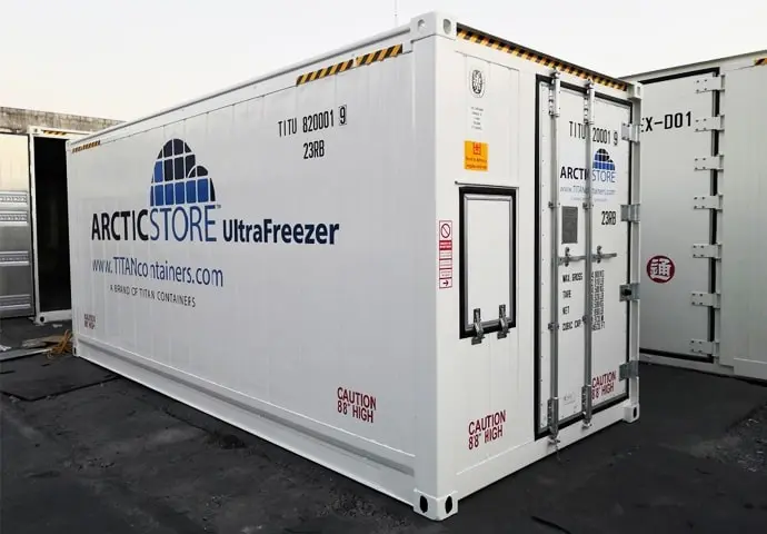 Contêineres refrigerados de temperaturas ultrabaixas Arctic Ultrafreezer para locação