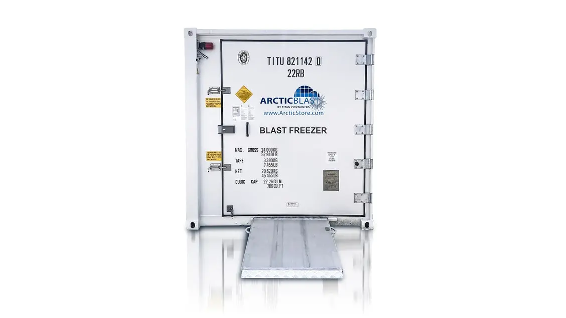 ArcticBlast – Armazenamento a frio. Contêineres refrigerados.