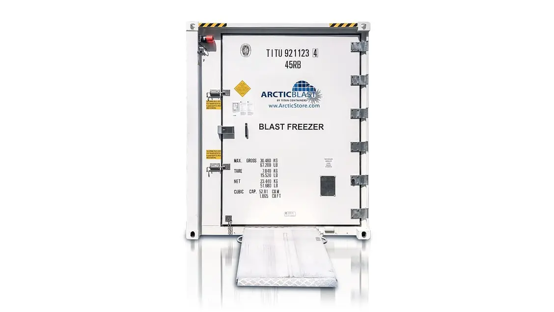 ArcticBlast – Armazenamento a frio. Contêineres refrigerados.