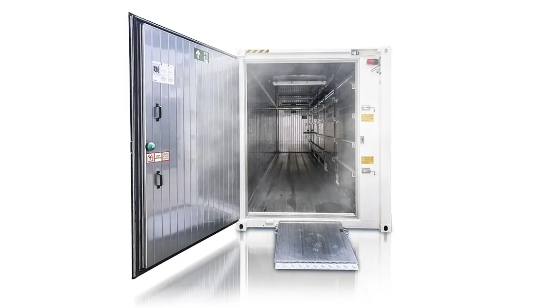ArcticBlast – Armazenamento a frio. Contêineres refrigerados.