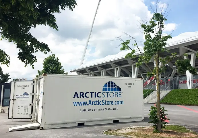 Contêineres refrigerados de 20 pés para armazenamento a frio ArcticStore para locação