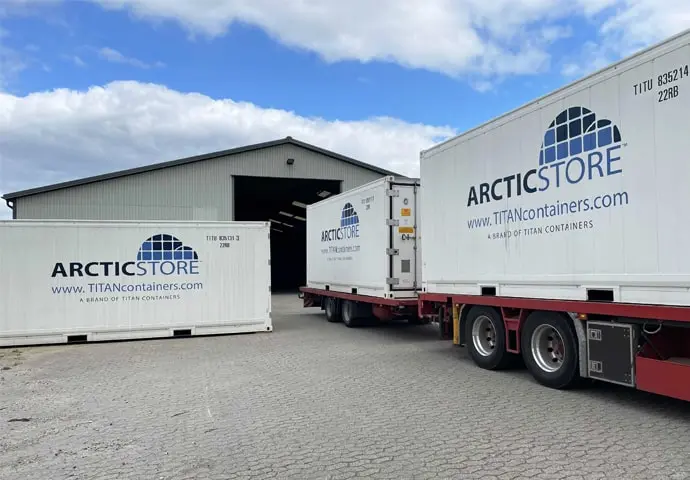 Locação de contêineres refrigerados de 20 pés para armazenamento a frio ArcticStore