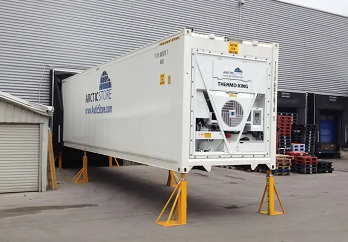 Contêineres refrigerados de 40 pés para armazenamento a frio ArcticStore para locação
