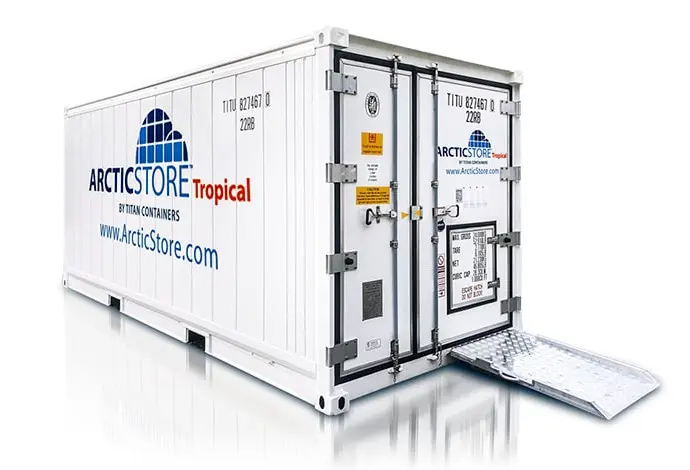 Armazenamento refrigerado tropical com economia de energia ArcticStore