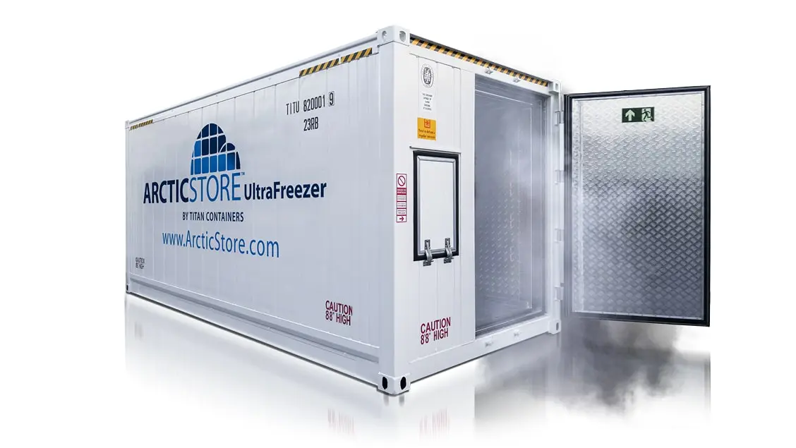 Armazenamento a frio ArcticStore UltraFreezer – Contêineres refrigerados