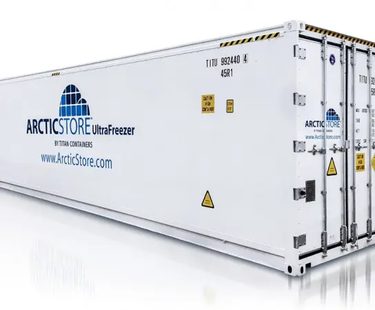 Armazenamento a frio ArcticStore UltraFreezer – Contêineres refrigerados