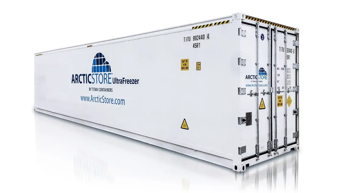 Armazenamento a frio ArcticStore UltraFreezer – Contêineres refrigerados