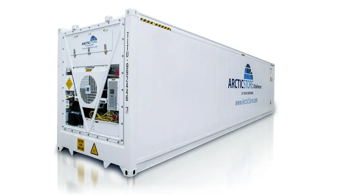 Armazenamento a frio ArcticStore UltraFreezer – Contêineres refrigerados