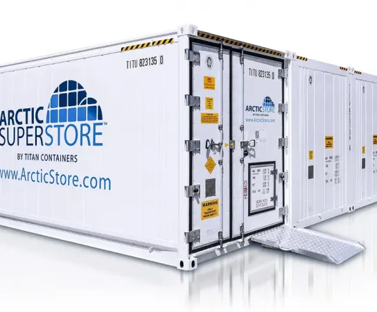 Arctic Superstore – Armazenamento a frio. Contêineres refrigerados.