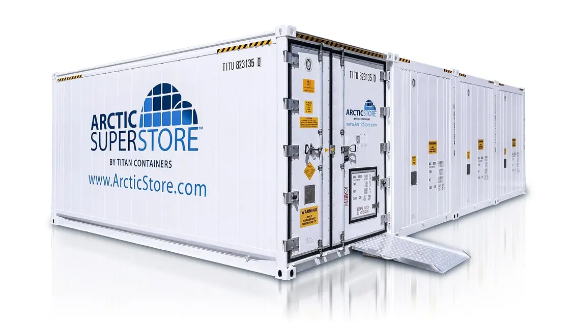 Arctic Superstore – Armazenamento a frio. Contêineres refrigerados.