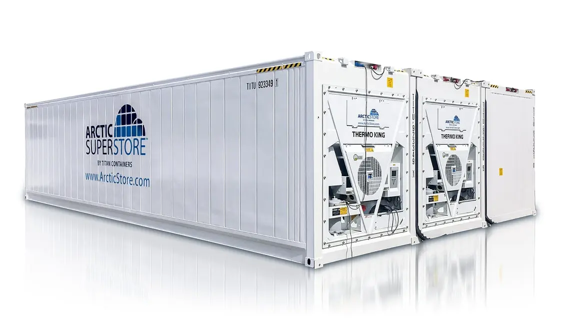 Arctic Superstore – Armazenamento a frio. Contêineres refrigerados.