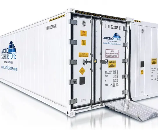 Arctic Superstore – Armazenamento a frio. Contêineres refrigerados.