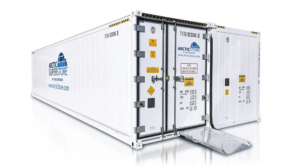 Arctic Superstore – Armazenamento a frio. Contêineres refrigerados.