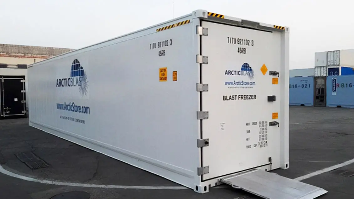 Contentor refrigerado ArcticBlast de 40 pés para aluguer - Armazenamento com refrigeração rápida_7