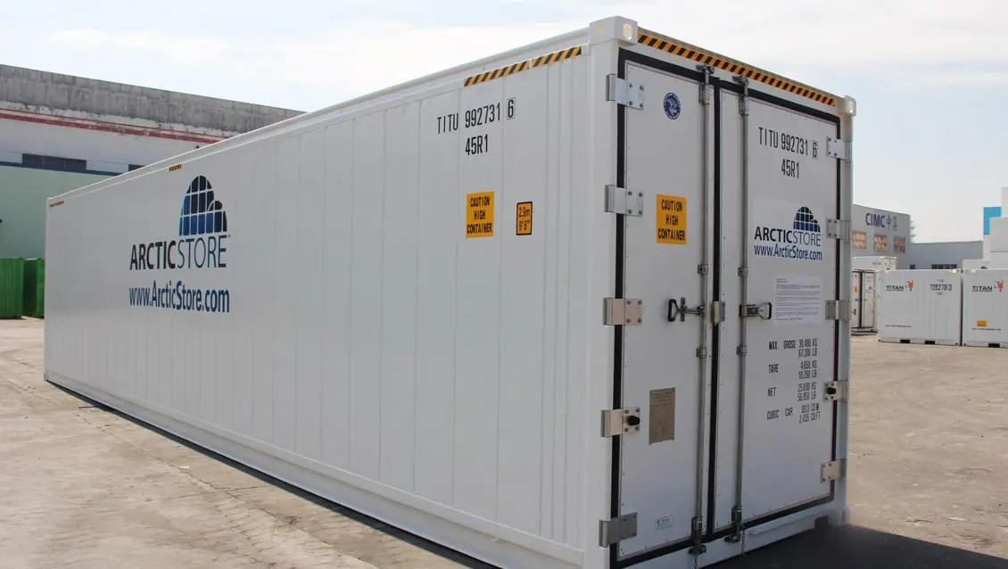 Contentores ArcticStore de 40 pés para aluguer - Armazenamento refrigerado imbatível