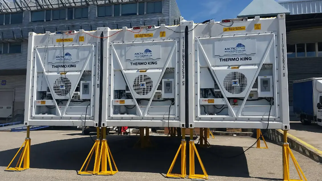 Contentores refrigerados modulares Arctic SuperStore de 20 pés para aluguer