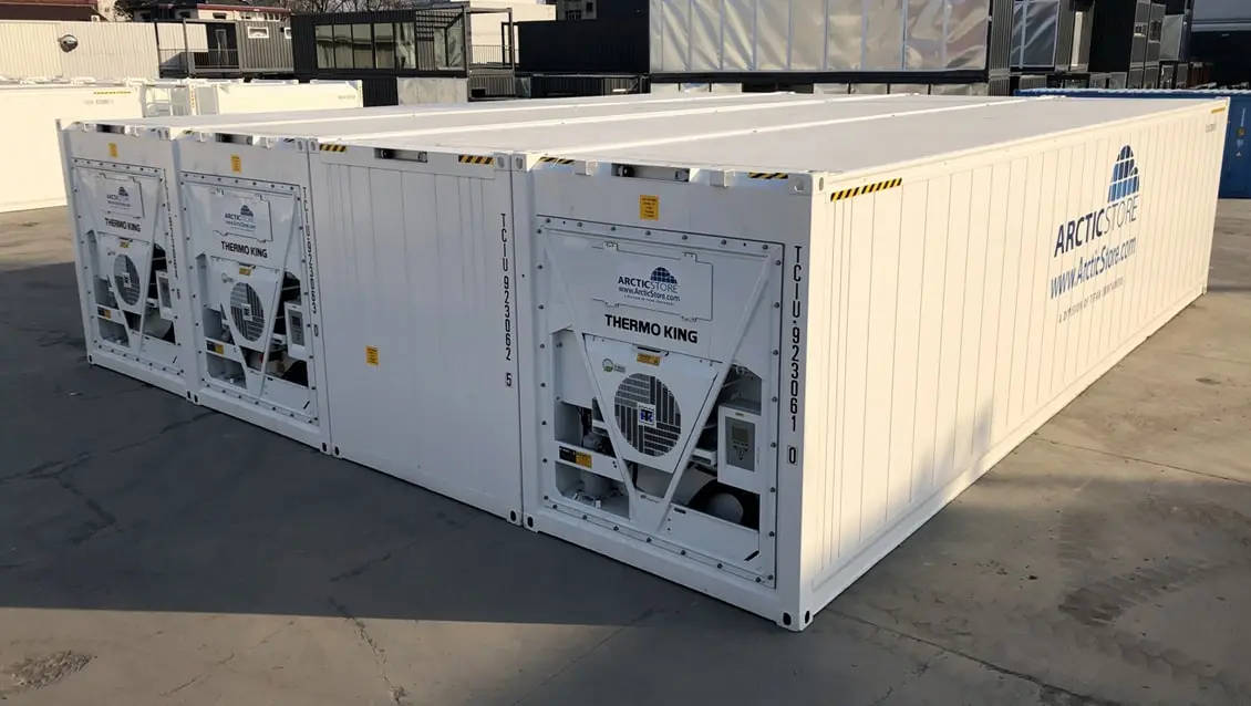 Contentores refrigerados modulares Arctic SuperStore de 40 pés - Solução de armazenamento refrigerado