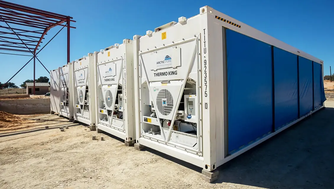 Contentores refrigerados modulares Arctic SuperStore de 40 pés - Solução de armazenamento refrigerado