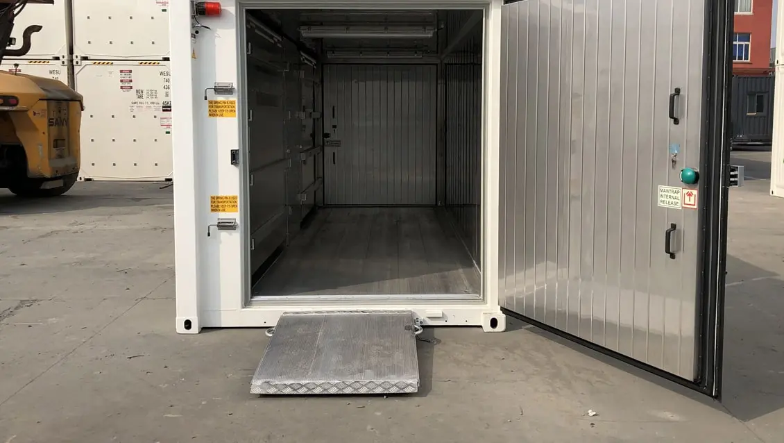 Refrigeração rápida ArcticBlast de 20 pés - Contêiner refrigerado para armazenamento