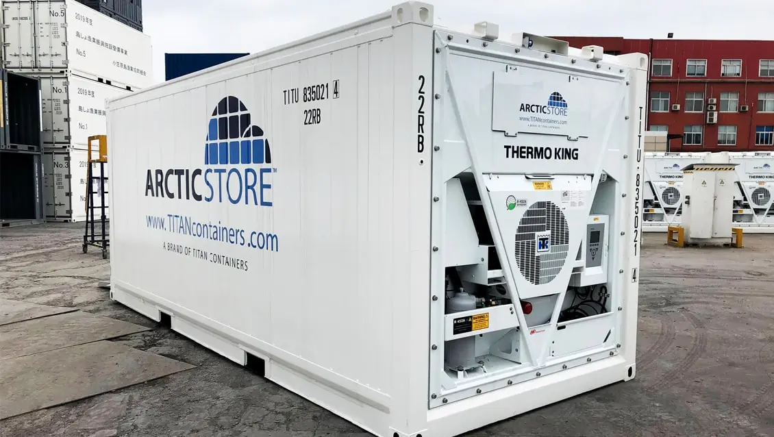 Soluções de armazenamento refrigerado ArcticStore de 20 pés para aluguel - Contêineres refrigerados