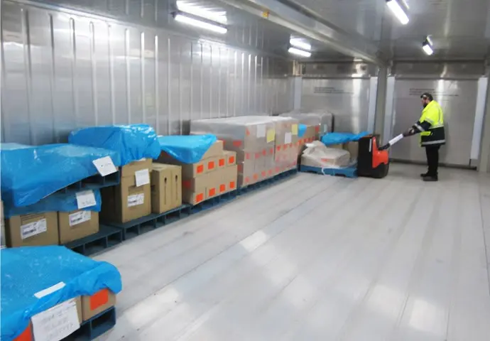 Aluguel de contêineres refrigerados modulares de armazenamento a frio SuperStore Cold