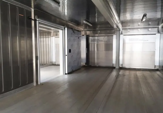 Aluguel de contêineres refrigerados modulares de armazenamento a frio SuperStore Cold