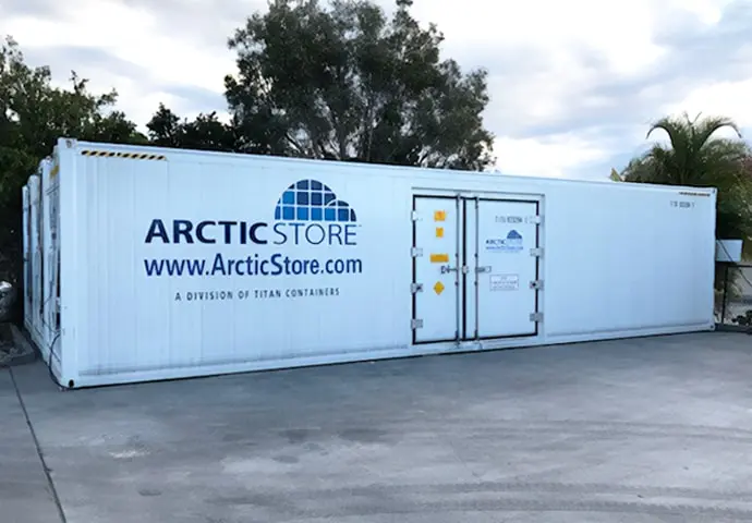 Aluguel de contêineres refrigerados modulares de armazenamento a frio SuperStore Cold