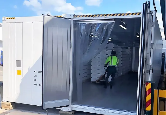 Aluguel de contêineres refrigerados modulares de armazenamento a frio SuperStore