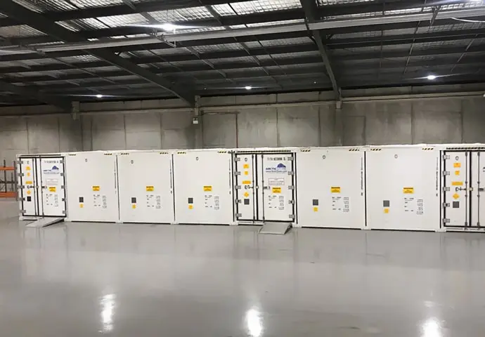 Locação de contêineres refrigerados modulares de armazenamento a frio SuperStore
