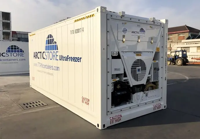 Containers refrigerados para locação Arctic Ultrafreezer Cold Storage Ultra Low Temperatures