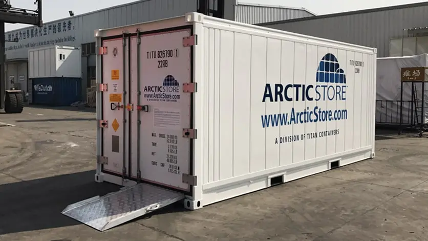 Contêineres refrigerados de 20 pés