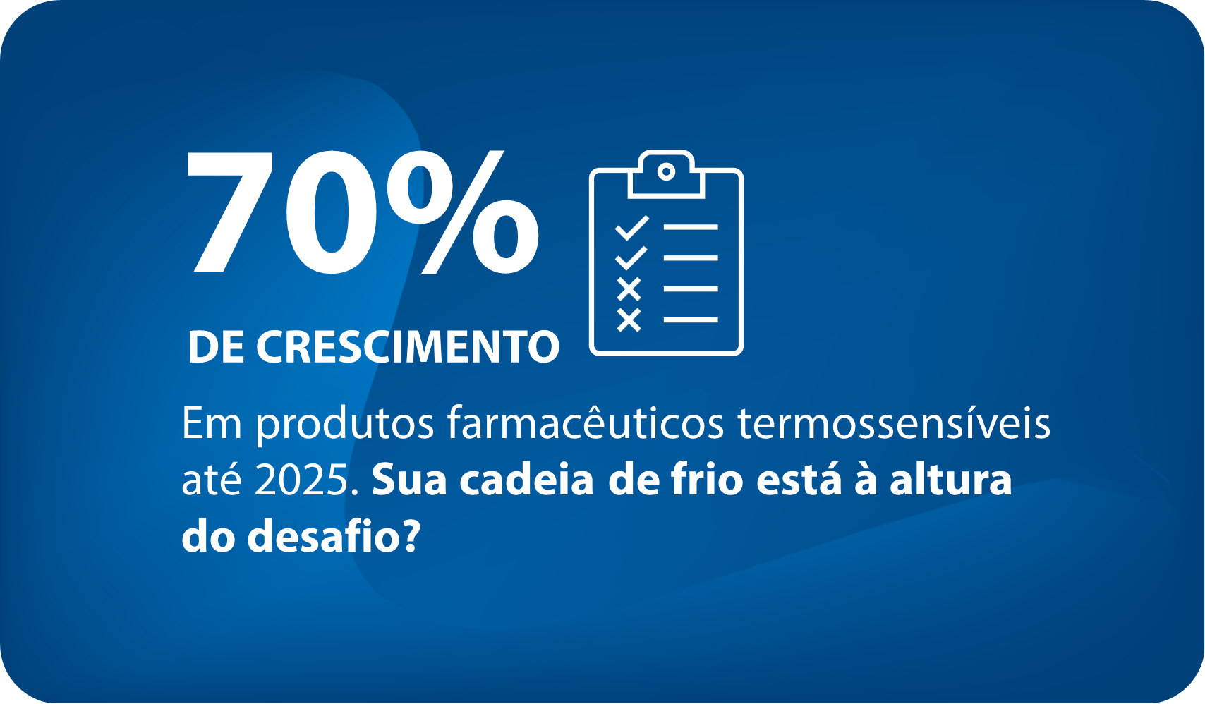 SOLUÇÕES DE ARMAZENAMENTO A FRIO PARA O SETOR FARMACÊUTICO