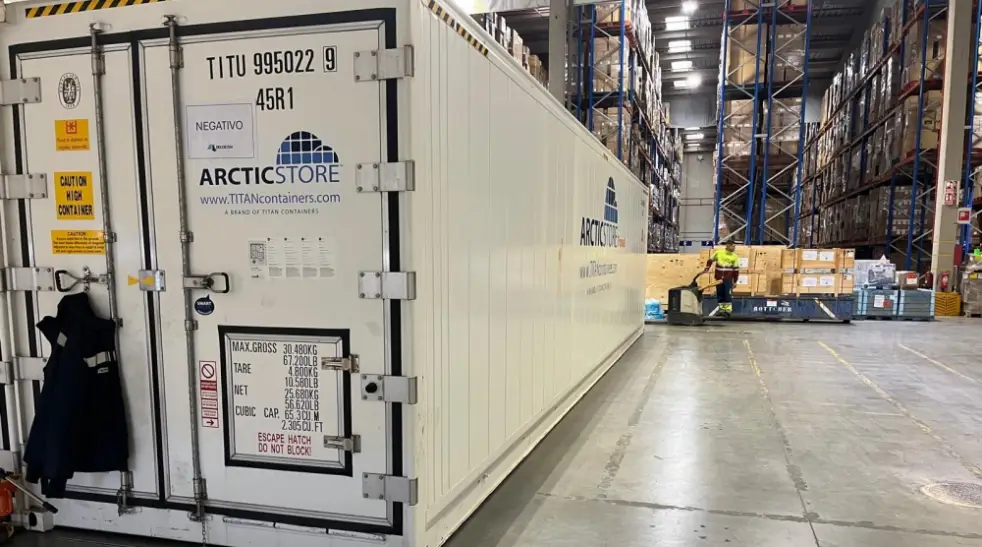 Logística de cadeia de frio da Arctic Superstore